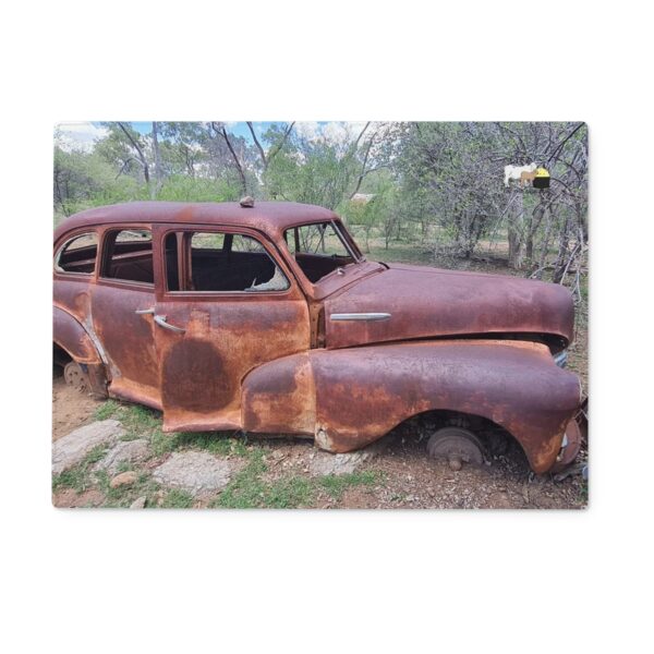 Classic Chev Glass Cutting Board