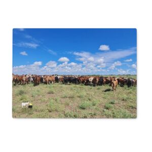 Gathered Together Glass Cutting Board
