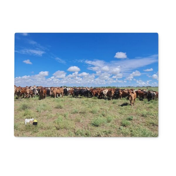 Gathered Together Glass Cutting Board