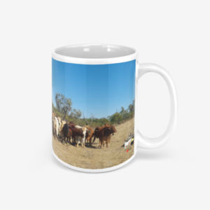 Time For A Sticky Beak White Ceramic Mug 330ml